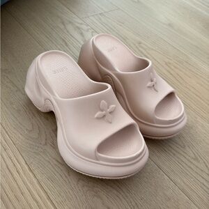 SMFK high-heel bumper sandal in nude